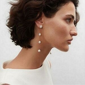 Anthropologie Pearl Drop Earrings